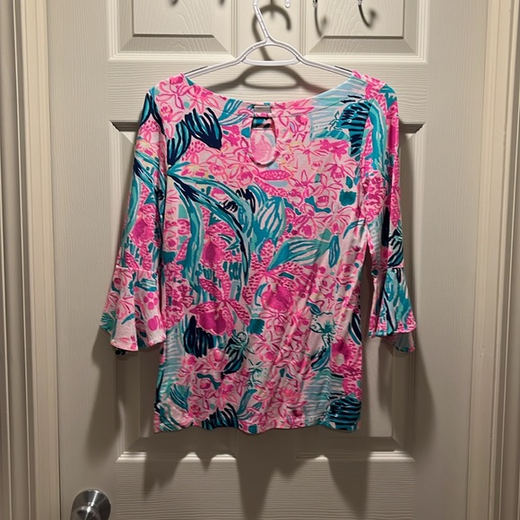 Lilly Pulitzer fontaine top via flora size XS - Picture 2 of 5